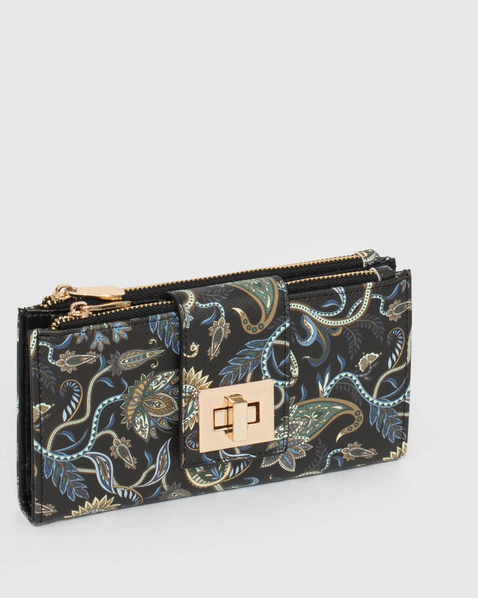 Print Greta Lock Wallet