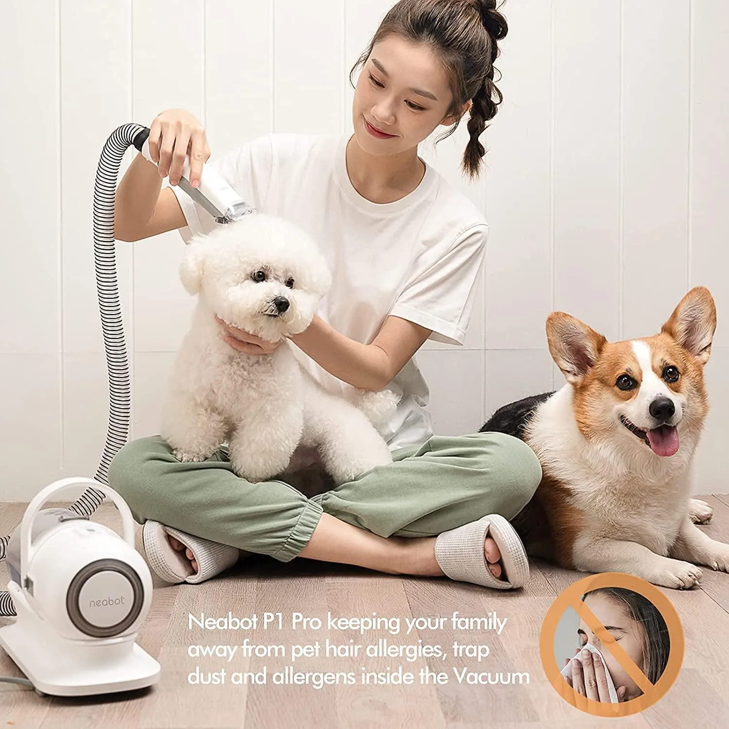 Pro Pet Grooming Kit & Vacuum Pet Hair Remover with Professional Grooming Clippers  and Proven Grooming Tools for Dogs Cats and Other Animals