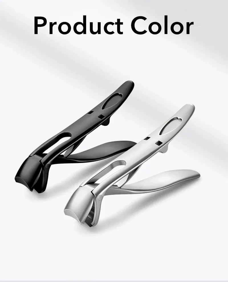 Professional Wide Jaw 45° Angled Head–Labor-Saving, Anti-Splash Thick Nail Cutter