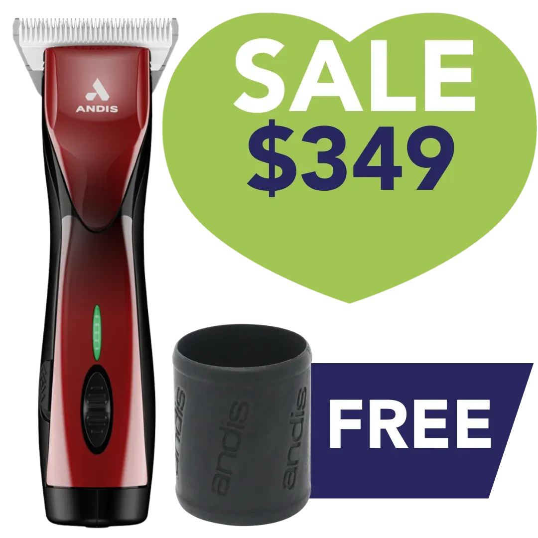 Pulse ZR II Red Clipper with Wide 30 Blade by Andis