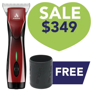 Pulse ZR II Red Clipper with Wide 30 Blade by Andis