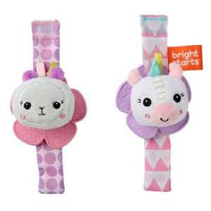 Rattle & Teethe Wrist Pals - Unicorn/Llama