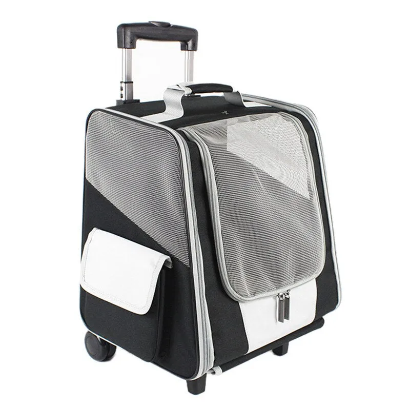 Rolling Carrier Dog Backpack With Wheels