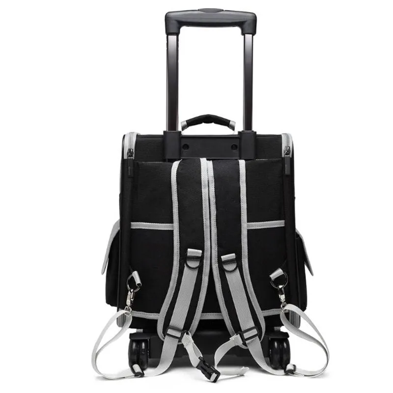Rolling Carrier Dog Backpack With Wheels