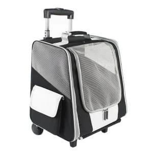 Rolling Carrier Dog Backpack With Wheels