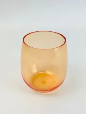 Shatterproof Stemless Wineglass Orange