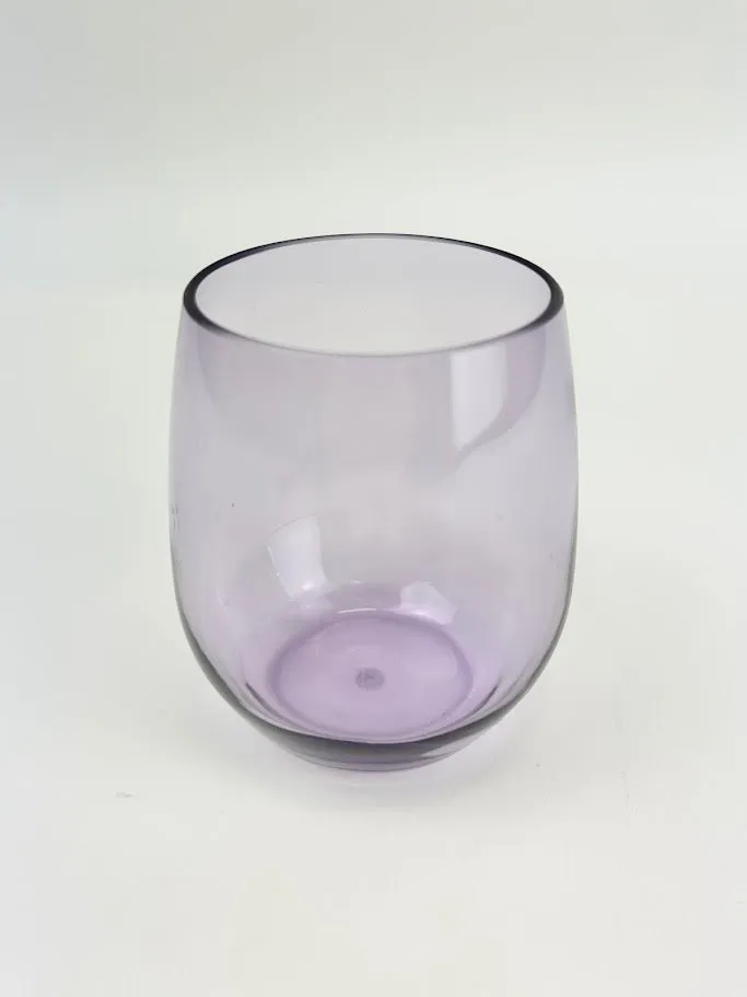 Shatterproof Stemless Wineglass Purple