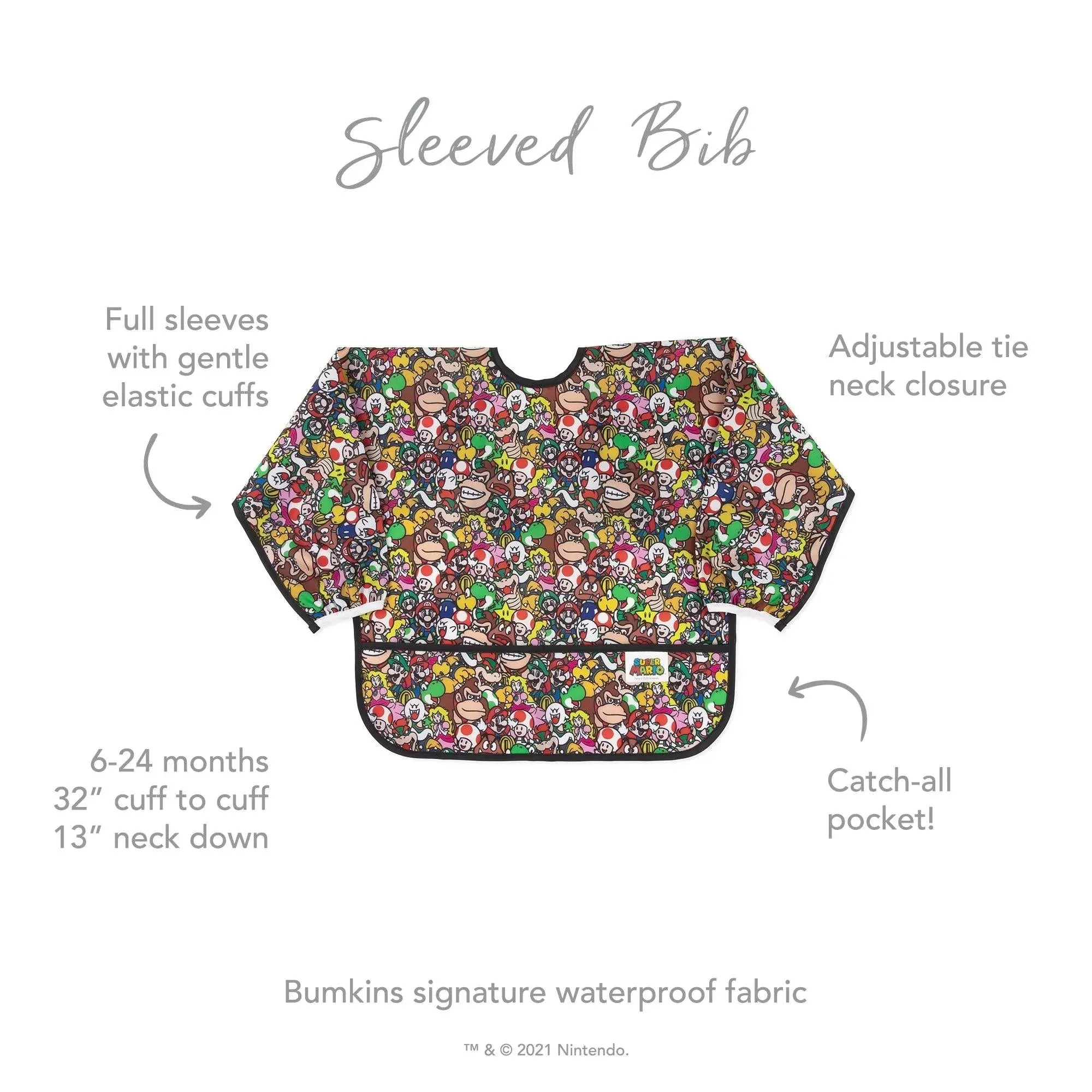 Sleeved Bib: Super Mario™ Mashup