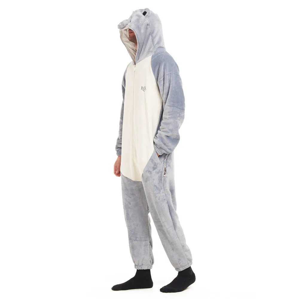 Snuggs Blanket Animal Onesie Hippo