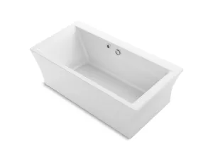 Stargaze 75" Acrylic Freestanding Heated Surface Bathtub in White