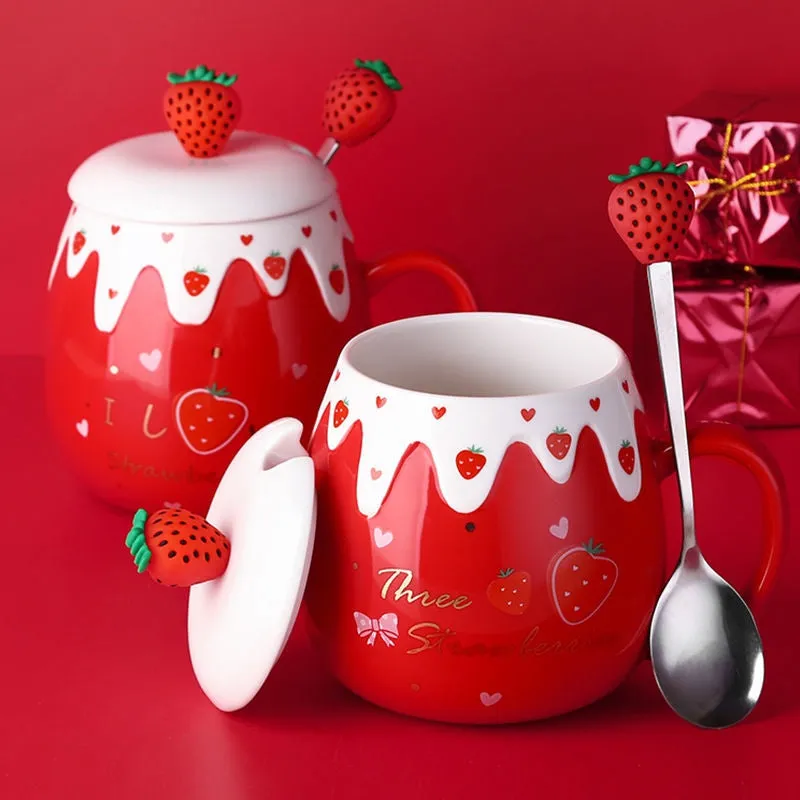 Strawberry Dessert Mugs
