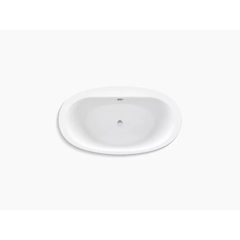 Sunstruck 60.69" x 34.69" x 24.5" Freestanding Bathtub in White