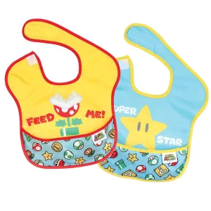 SuperBib® 2 Pack: Super Mario Expressions