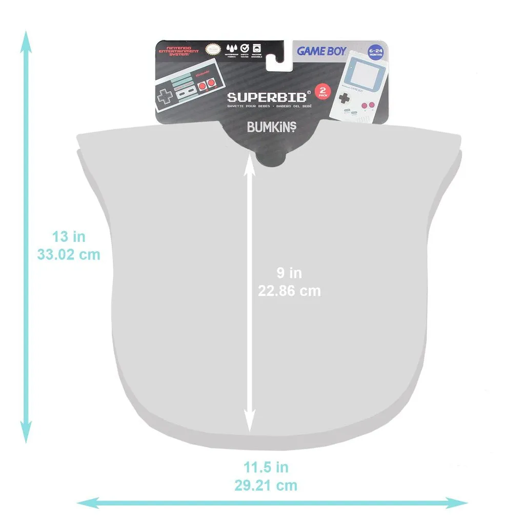 SuperBib® 2 Pack: Super Mario Expressions