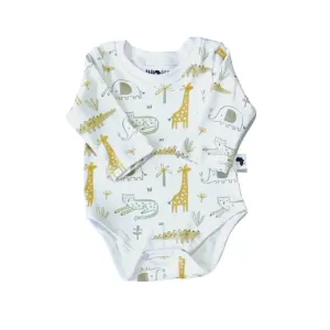 TEE SHIRT ONESIE - LS - LAZING LEOPARD