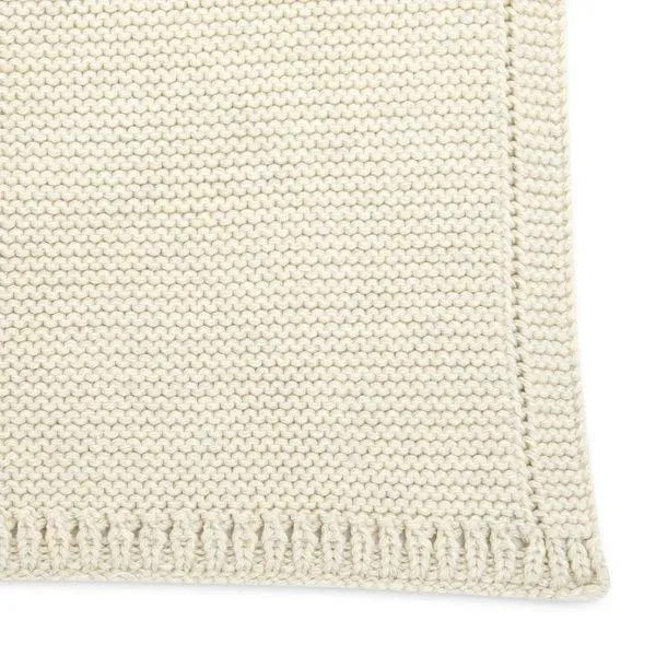 The Little Green Sheep Cellular Blanket - Linen