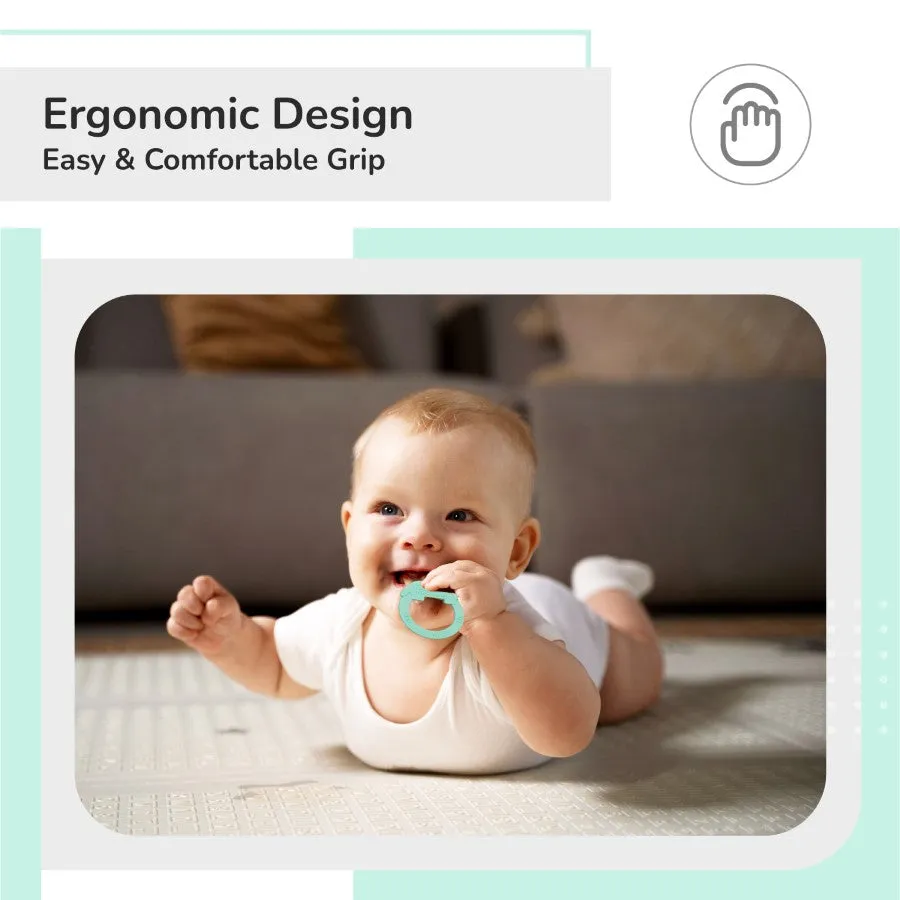 Tiny Bites Zoobie Baby Silicone Teethers Pack of 1 Crocodile, Rabbit, and Elephant