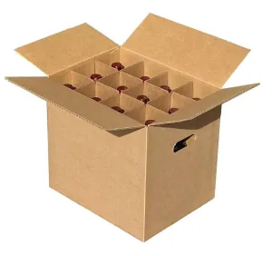 Twelve (12) Bottle Wine Carrier (box & partition)