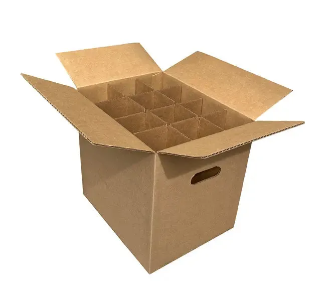 Twelve (12) Bottle Wine Carrier (box & partition)