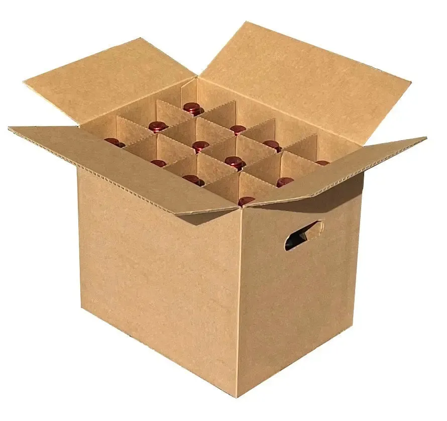 Twelve (12) Bottle Wine Carrier (box & partition)