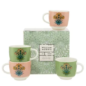 Useful & Beautiful Four Fine China Espresso Cups