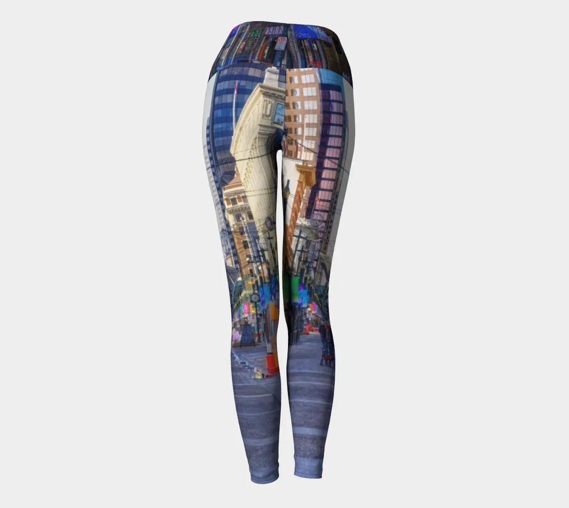 Women's Yoga Leggings - Downtown Calgary Stephen Avenue