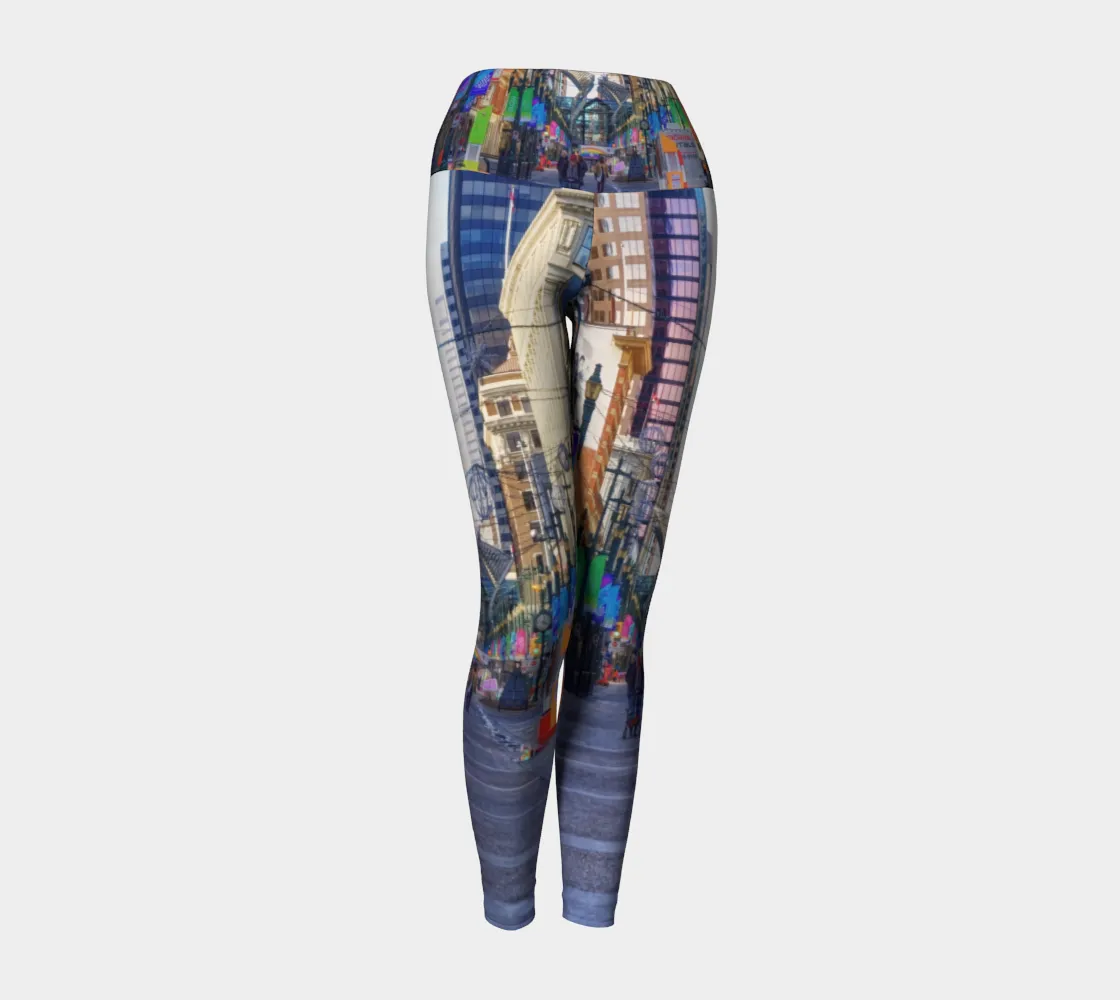 Women's Yoga Leggings - Downtown Calgary Stephen Avenue