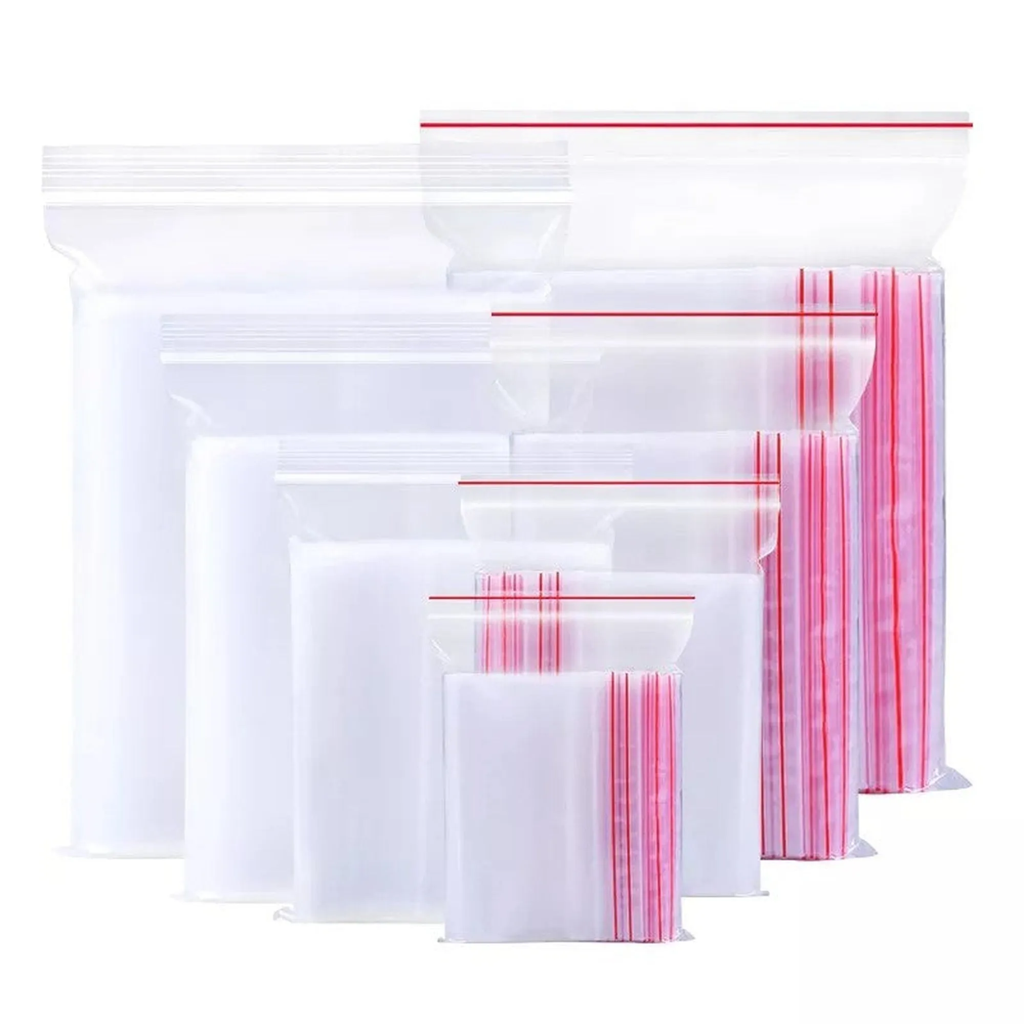 Zip Lock Bags Resealable 20x20cm 40mic 100pack