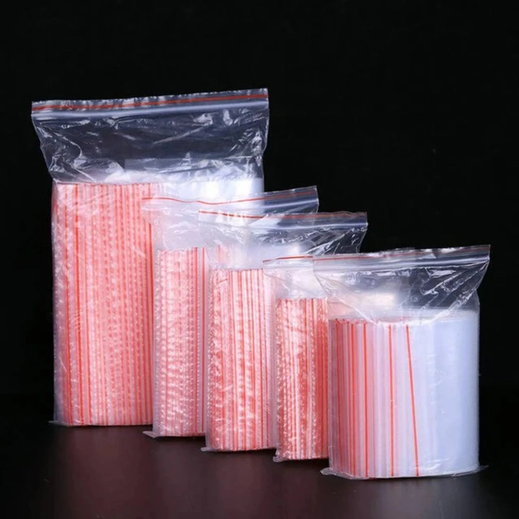 Zip Lock Bags Resealable 20x20cm 40mic 100pack