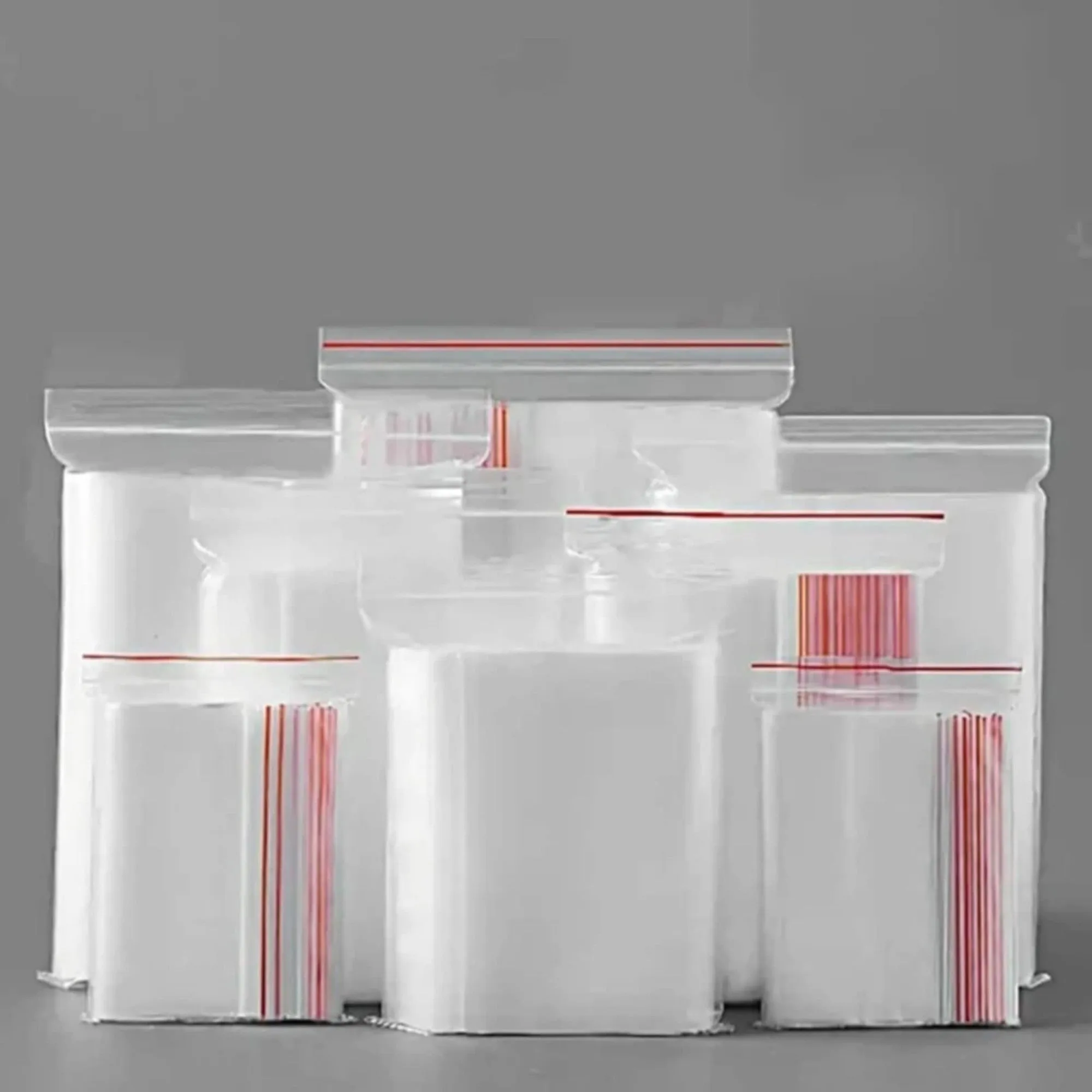 Zip Lock Bags Resealable 20x20cm 40mic 100pack