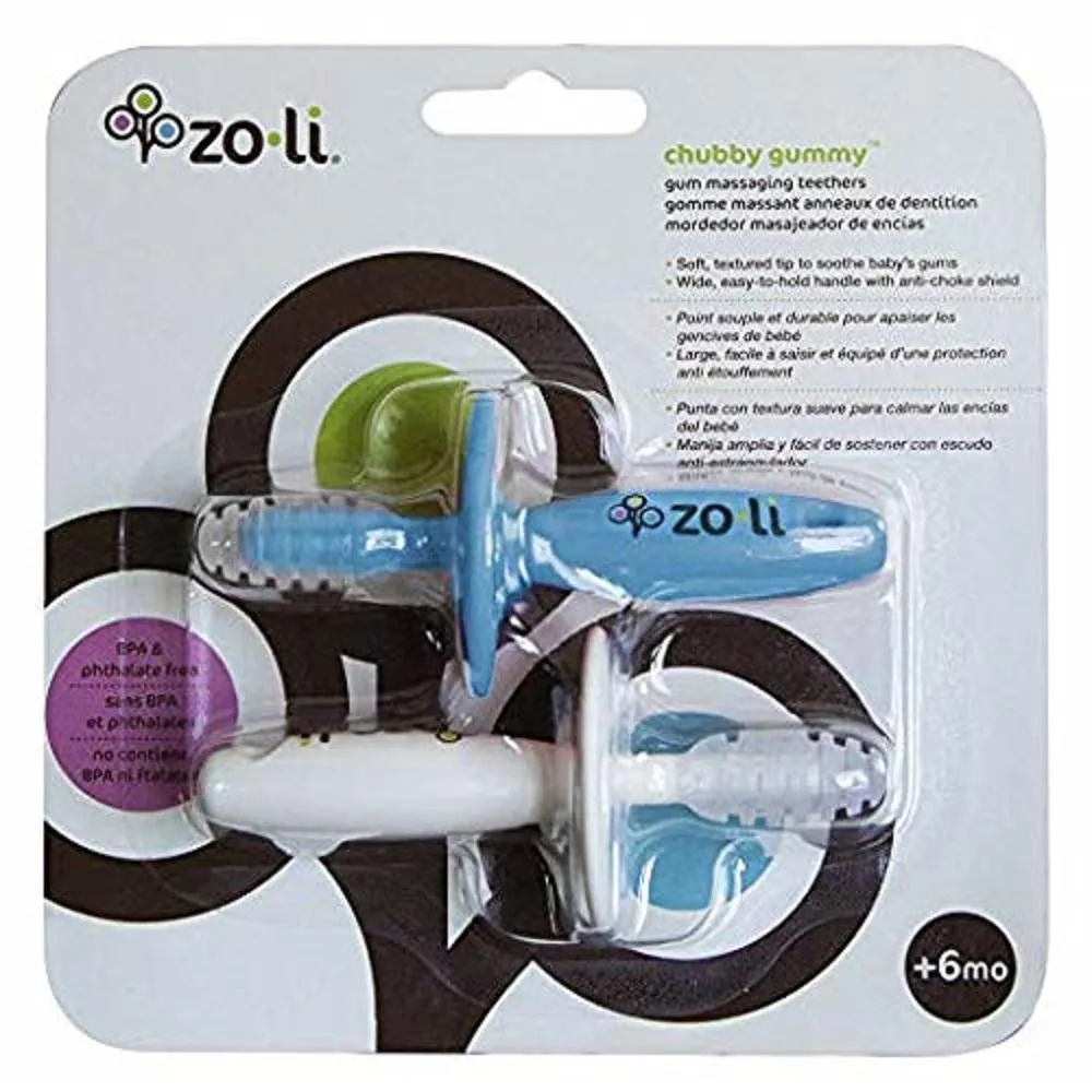 ZoLi CHUBBY GUMMY Gum Massager(Pack of 2) - Blue/White